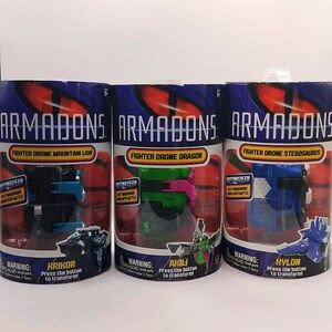 Armadon Fighting Drones Xylon Akili Krakor 2013 Transformers Collectibles SEALED